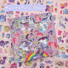 100x MY LITTLE PONY Sticker Deco Unicorn Cartoon Comic Kids Waterproof Laptops