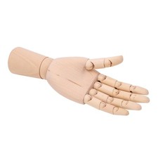 Wood Mannequin Hand Flexible Joints Fingers Drawing Mannequin Hand For Home Deco