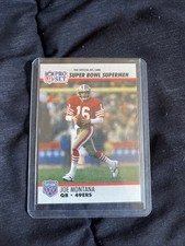 Pro Set 1990 Super Bowl XXV Silver Anniversary Joe Montana #33 49ers NFL