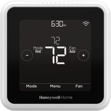 Smart Wi-Fi Thermostat, Programmable, Energy Star, Wall Mount, 4.95 Inch LCD