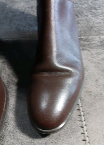 HUNT CLUB Women's Leather Boots Brown "Jessie" (Size 8.5) Ladies Fashion 15" - Picture 12 of 24