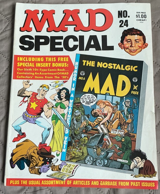 MAD MAGAZINE SPECIAL #24 1977 E.C. PUBLICATIONS SPECIAL INSERT COMIC ATTACHED