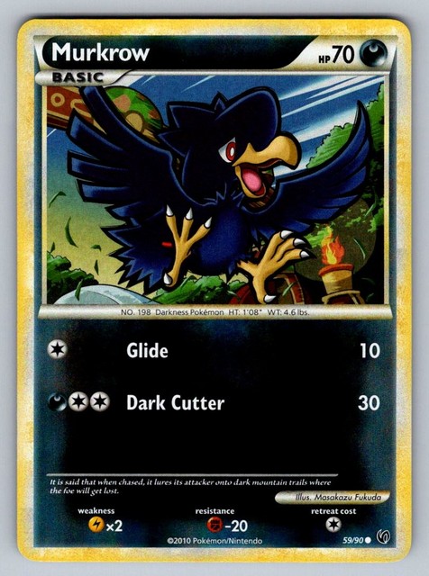 Murkrow [Reverse Holo] #59 (Undaunted (2010))