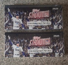 2025 Topps Stadium Club Baseball Hobby Box X2 With Quick Shipping 