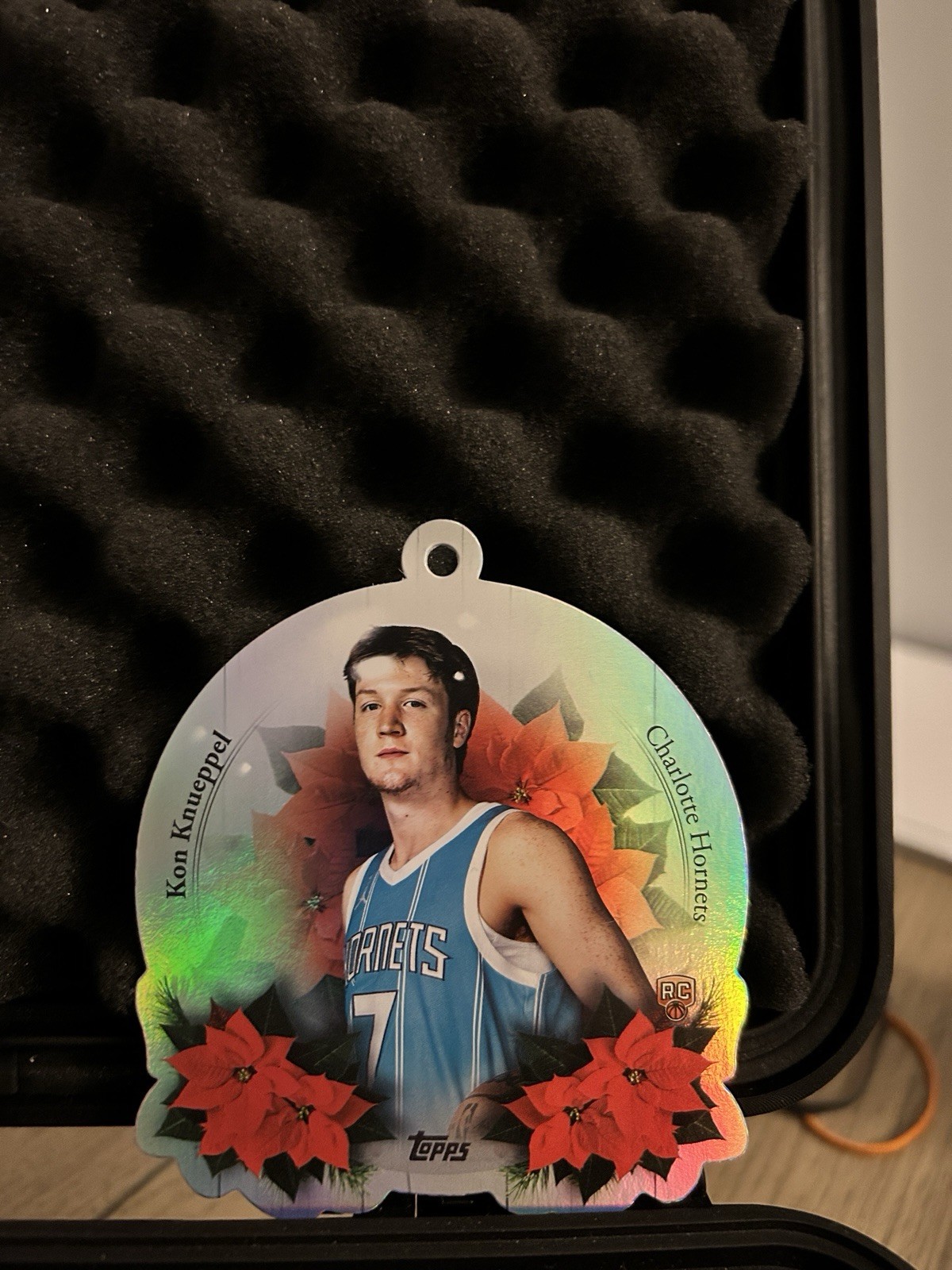 2025-26 Topps Holiday Die-Cut Ornament Rookie Kon Knueppel #DCO-KK Hornets RC