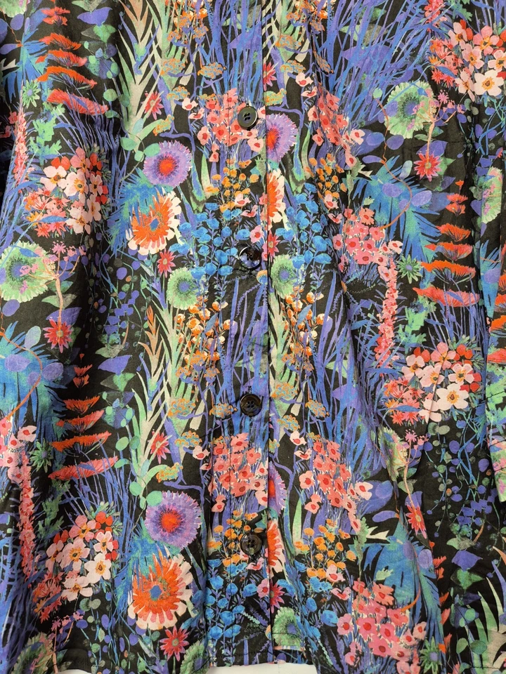 Camisa Liberty of London 'Tresco' Tana Lawn Estampado Floral Tela Algodón Talla 18 Foto 4 de 4