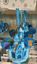 Disney Parks 2025 4 Park Icons Mickey Ear Hat Magic Kingdom Castle Ornament New