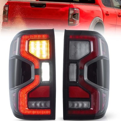 VLAND Klar Rauchfarbene VOLL LED-Rückleuchten für Ford Ranger 2022-24 Sequential