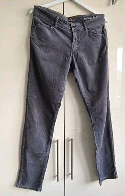 Vintage grey velvet men's jeans by Marco Polo, size M