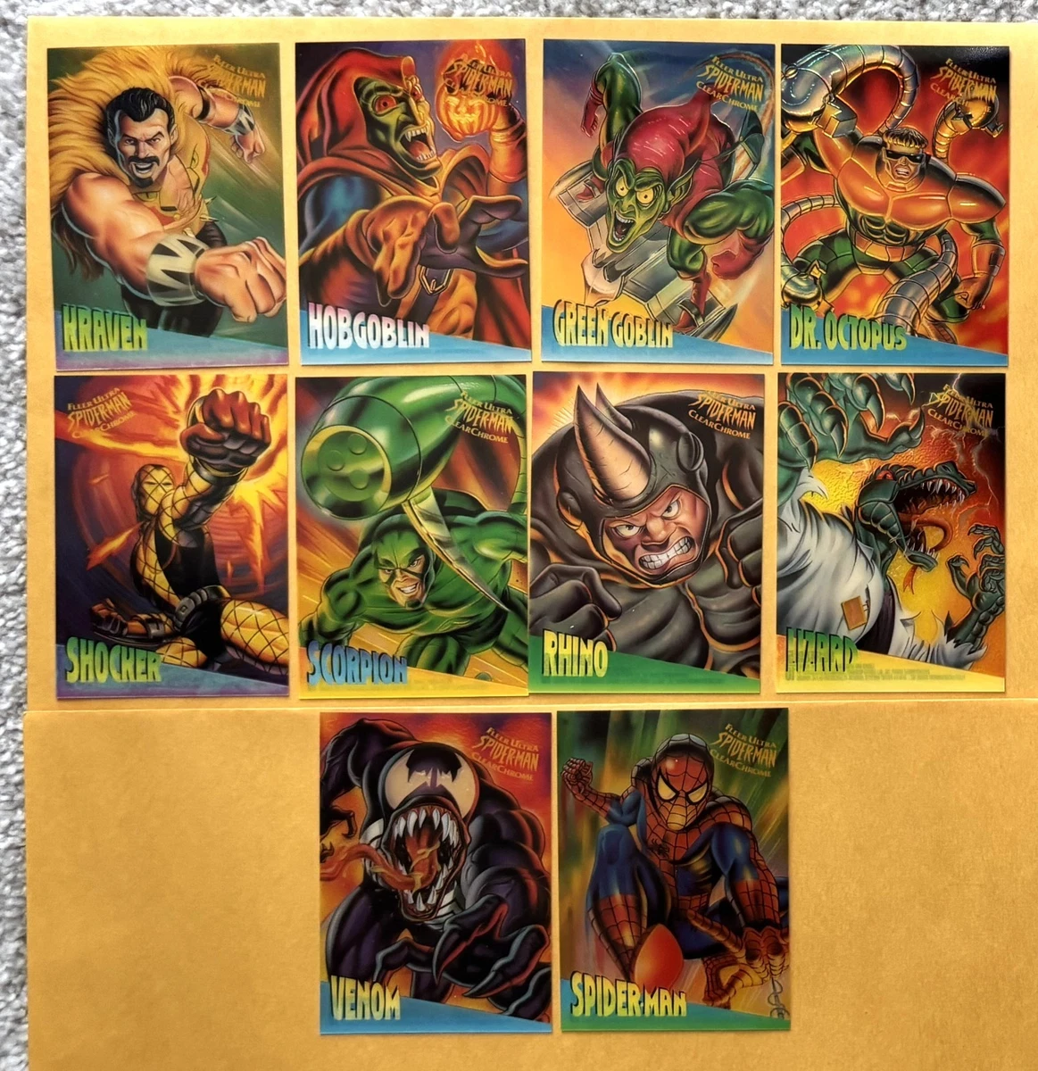 25+ Fleer Ultra Spiderman Complete Spider-Man Trading Card Sets