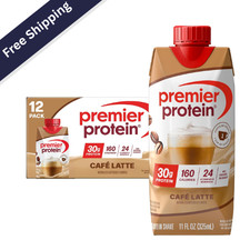 Premier Protein Shake, Caf  Latte, 30g Protein, 11 Fl Oz, 12 Ct