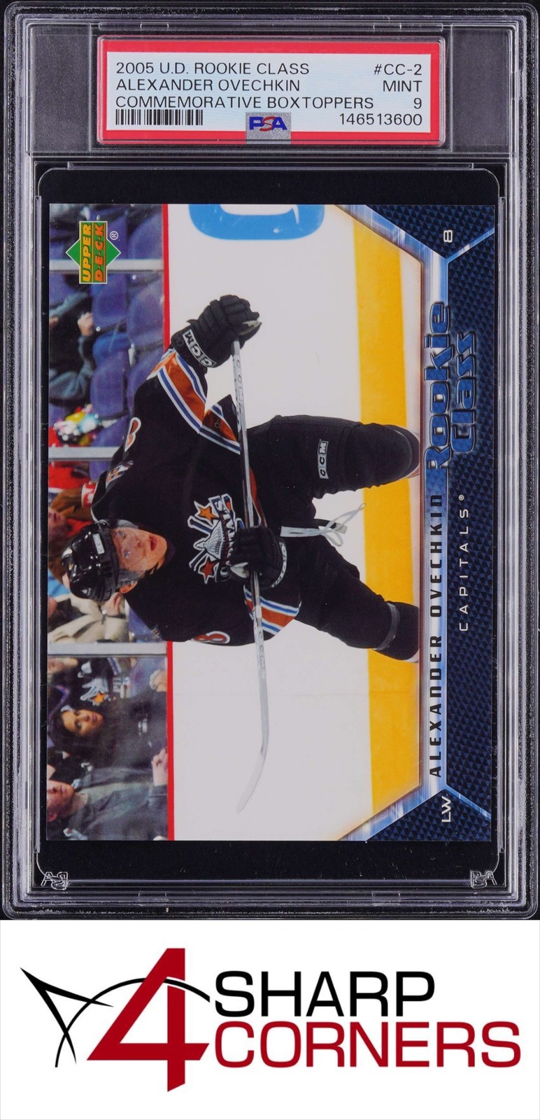 2005 UPPER DECK COMMEMORATIVE BOXTOPPER #CC-2 ALEXANDER OVECHKIN RC PSA 9