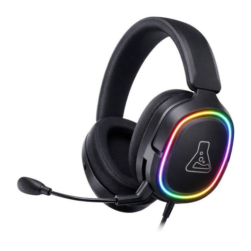 Casque gaming filaire RGB parfait pour vos sessions de streaming nocturnes avec micro discret