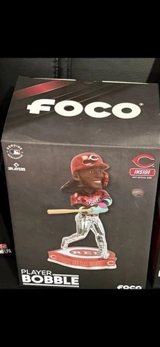 Foco MLB Cincinnati Reds Elly De La Cruz Player Bobblehead Collectible Figure