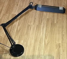 Vintage Swing Arm Drafting Desk Table Lamp Light W/ Stand Articulating Flexible