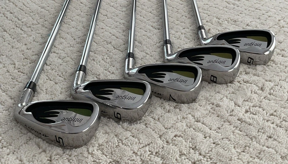Affinity Intrigue 5-Iron Set Uniflex Steel Shafts5,6,7,8 & 9.. RH.EUC!!! - Image 2 of 4