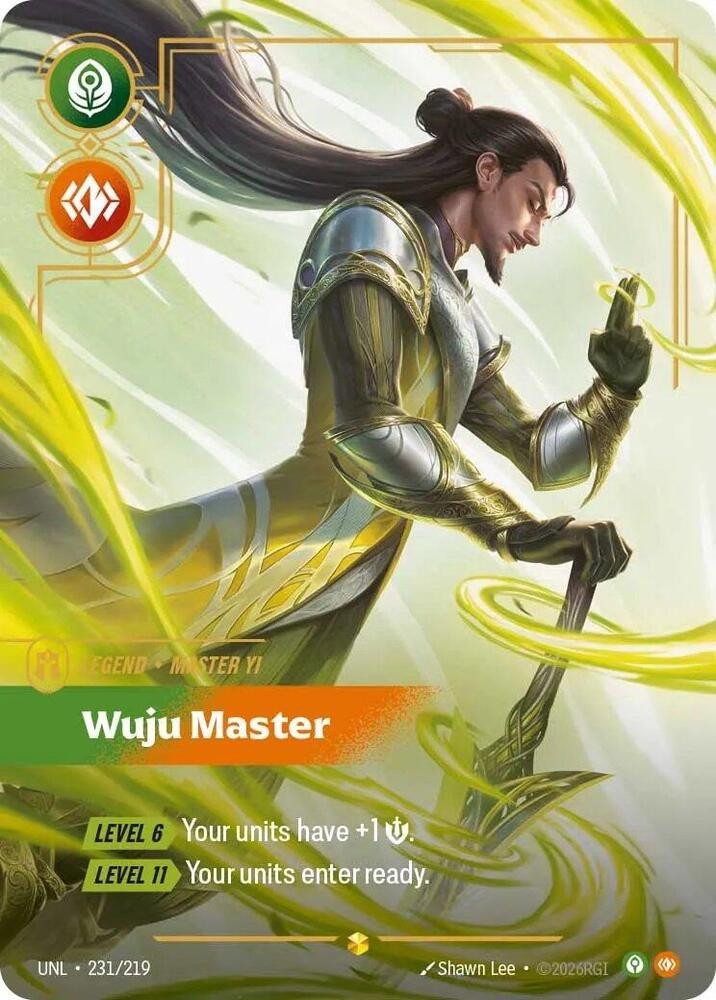 Master Yi - Wuju Master (Overnumbered) - Riftbound Unleashed 231/219