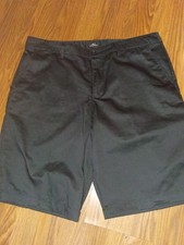 O'Neill Chino Short Men's Size 38 Black Relaxed Fit Flat Front Stretch Casual