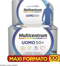 Multicentrum Uomo 50+ Integratore Alimentare Multivitaminico Completo, 100 Cpr