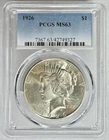 1926 Peace Silver Dollar PCGS MS63 Choice Uncirculated Bright Lustrous Coin BU
