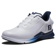 FootJoy Golf Shoes FJ Fuel BOA WIDE 55416 Men's White/Navy 24.5cm 3E US 6.5