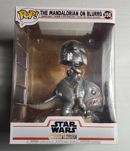 The Mandalorian on Blurrg 358 Star Wars Funko Pop Vinyl