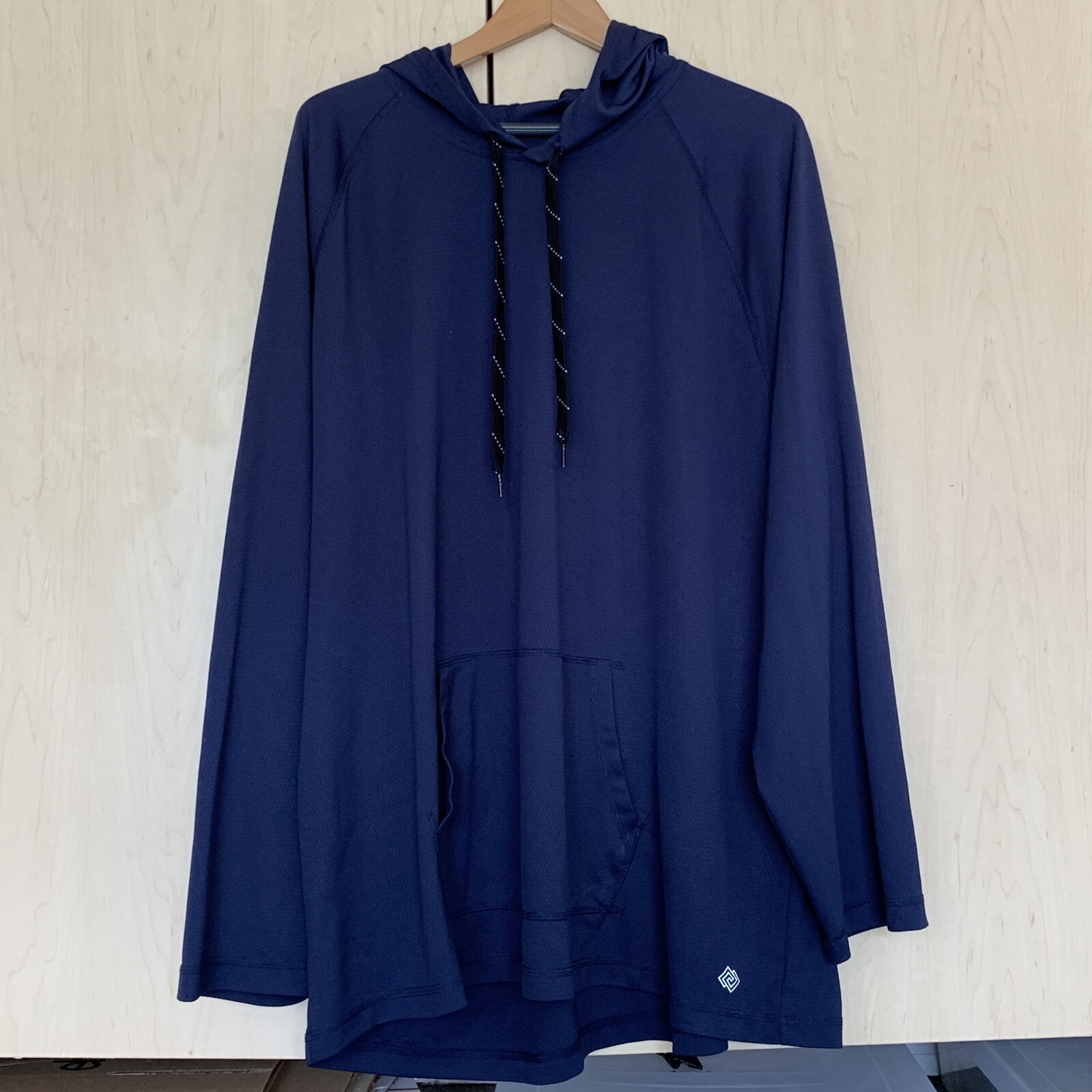 ZELOS Men's 3XLT Navy Blue Lightweight Breathable Stretch Hoodie