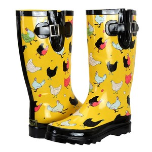 wide calf yellow rain boots
