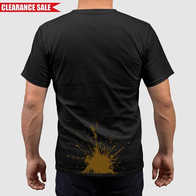 Poo Fleck T-Shirt lustig Kacke Splat Witz Junggesellenabschied bedruckt Geschenk Streich Herren Top