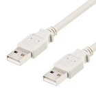 USB Kabel A Stecker auf A Stecker USB-A 2.0 Verbindungskabel, grau wählbar Länge