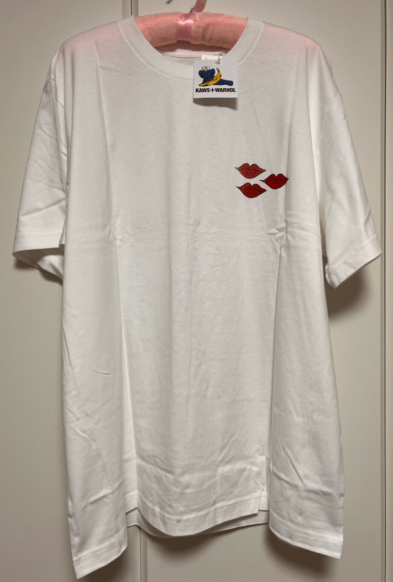 UNIQLO KAWS + Warhol T-Shirt White Cotton Crew Neck Tee