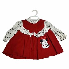 Vintage Lightning Bug 12 Months Dress  Shirt Outfit Polka Dot Dalmatian NWOT