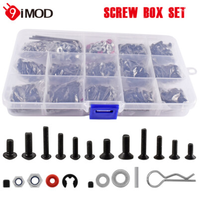 RC Screws Box Set  M3/M4 For 1/8 1/10 HSP Traxxas TRX-4 TRX-6 Tamiya HPI Cars