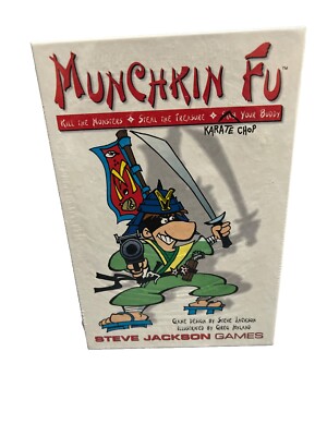 NEW Munchkin Fu Card Game - Steve Jackson Games SJ Games - Sealed