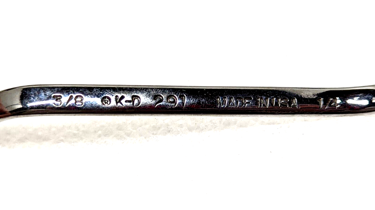 ケンタ　撥 Vintage K-D Specialty Offset Wrench 291 6pt Double Box End 3/8” 1