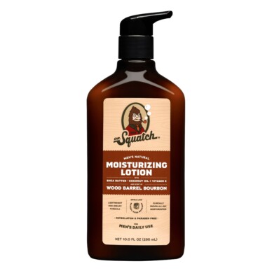 Dr. Squatch Natural Hand & Body Lotion , Wood Barrel Bourbon, 10 fl oz, NEW