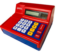 Learning Resources Red Calculator Cash Register with Money Play/pretend play