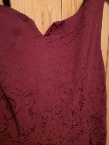 Lindy Bop Dress And Jacket Set Burgundy Maroon Size 12 New. Fit and Flare - Picture 6 of 7