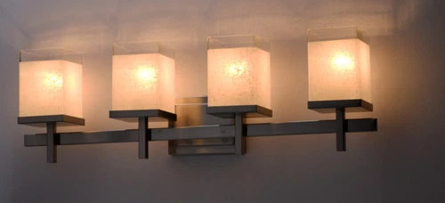 4-Light Maxim Lighting Tetra Modern Bathroom Vanity Lights Satin Nickel Fixtures - Picture 3 of 7