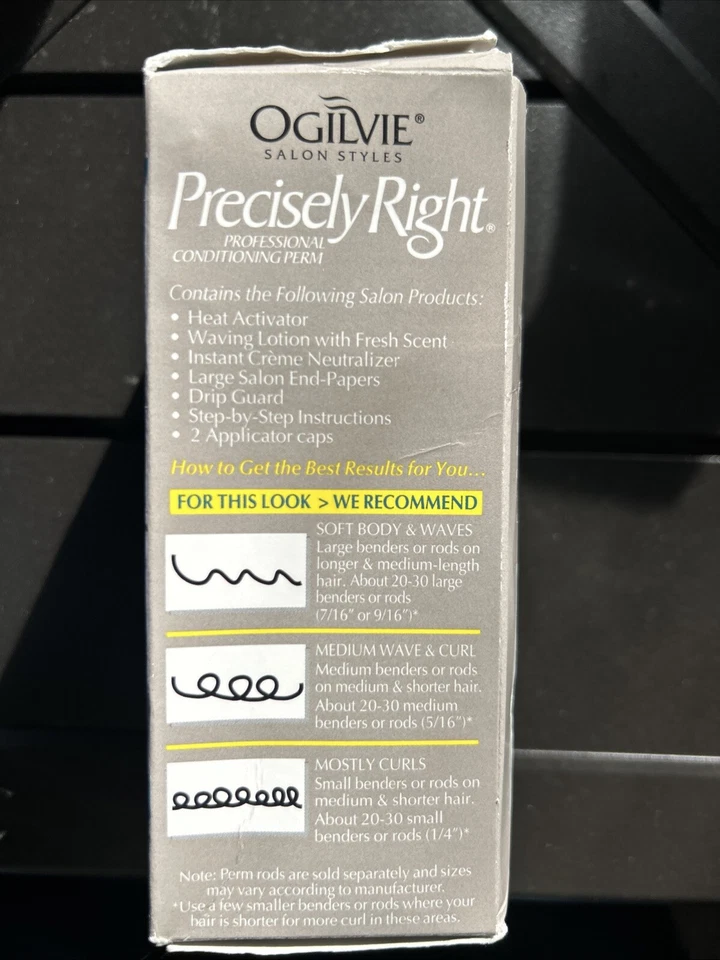 Ogilvie Conditioning Perm Precisely Right Normal/Hard To Wave Hair Formula 1 ct - Image 2 of 3