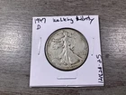 1947 D Walking Liberty 90% Silver Half-Dollar in Very Fine Condition 121624 25rk