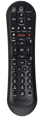 Genuine XFINITY XR2 v3-R Comcast Cable TV Black Remote Control Free Shipping