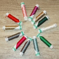 Gütermann Seidengarn 10m 100% Seide Garnstärke 0,5mm Nähgarn Nähseide 12 Farben