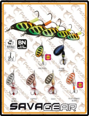 Drehender Löffel SAVAGE GEAR ROTEX 3 8,0Gr Künstlich Fluss See