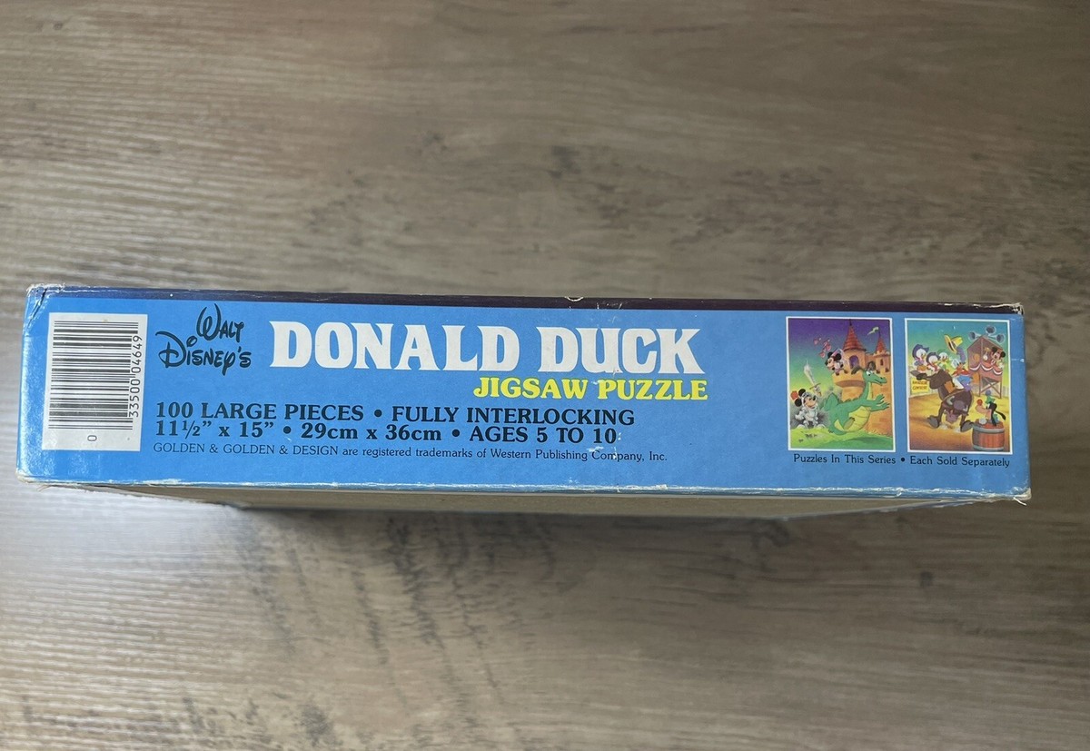 Vintage 1984 Golden Walt Disney Donald Duck 100 Piece Jigsaw