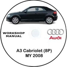 workshop manual AUDI A3 Cabriolet (8P) 2008,manuale officina AUDI A3 (8P7)