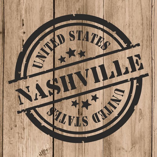 Nashville Sticker Vinyl 10 cm / 4" Decal Stamp United States USA Car