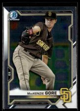 2021 Bowman Chrome Prospects Atomic Refractor MacKenzie Gore San Diego Padres