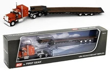 2022 DCP 1:64 *ORANGE* Mack Super-Liner w/BLACK Talbert 5553TA Trailer *NIB*