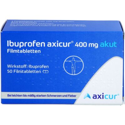 IBUPROFEN axicur 400 mg akut Filmtabletten  50 St  PZN18379508
